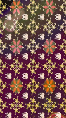 Yumuşak, yaz çiçekli arka plan. Çiçekli karalama şeklinde Raster çiçek deseni. Mor renkte çiçekler.