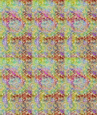 Raster Hip kumaş deseni. Eskiz Vintage Çiçek Deseni.