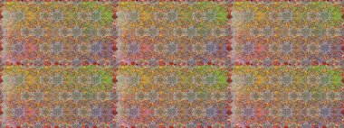 Düz Çiçek Elementleri Tasarımı. Kusursuz bir mahsul. Renkli Bahar Temalı Kusursuz Arkaplan. Raster Şirin kumaş deseni.