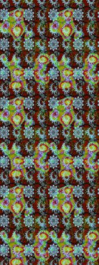 Güzel kumaş deseni. Küçük bir çiçekte eskiz deseni. Raster illüstrasyonu. Güzel çiçek arkaplanı..