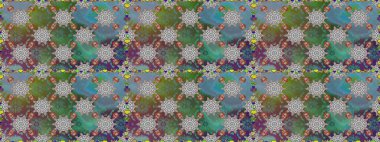 Çiçeksiz desenli nakış işlemeli gelincikler ve vadideki zambaklar. Tekstil tasarımı için yeşil renkli geleneksel halk çiçekleri buketi.