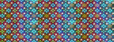 Küçük çiçekteki sevimli çiçek deseni. Mavi renkte çiçekler.