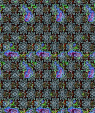 Güzel çiçek deseni. Mavi renkli çiçekler. Düz Çiçek Elementleri Tasarımı. Renkli Bahar Teması çizim şablonu.