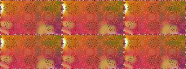 Raster düz çiçekleri pürüzsüz desen. Turuncu ve kahverengi renkli çiçekler. Tasarım hediye paketi, tebrik kartları, posterler ve afiş tasarımı.