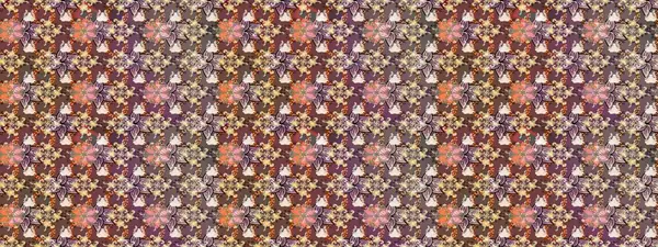 Şirin çiçek elementleri. Kahverengi renkli çiçekler. Raster illüstrasyonu. Çizim.