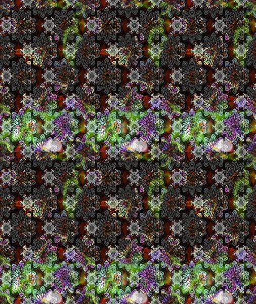 Gri arka planda. Elle çizilmiş çiçek desenli Raster çizimi. Çocuksu tasarım. Tekstil, kumaş, ambalaj, hatıra defteri için güzel çiçek arkaplanı..