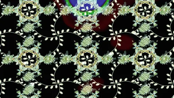 Renkli Yaz Temalı Kusursuz Arkaplan. Çiçekli kusursuz retro desen. Siyah ve nötr renklerde çiçekler. Düz Çiçek Elementleri Tasarımı.