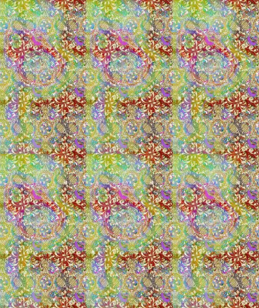 Raster Hip kumaş deseni. Eskiz Vintage Çiçek Deseni.