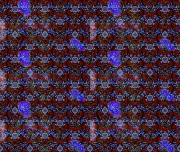 Şirin çiçekli eskiz deseni ve kahverengi renkli yapraklar, suluboya çiçek deseni, duvar kağıdı, kart veya kumaş için fayanslı. Raster illüstrasyonu.