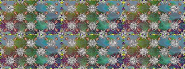 Çiçeksiz desenli nakış işlemeli gelincikler ve vadideki zambaklar. Tekstil tasarımı için yeşil renkli geleneksel halk çiçekleri buketi.