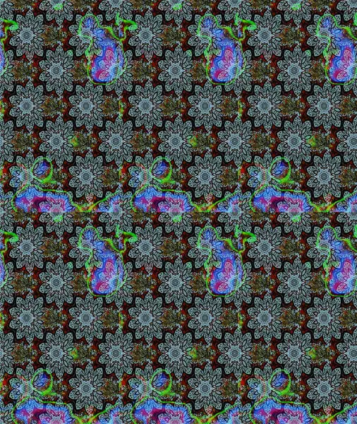 Güzel çiçek deseni. Mavi renkli çiçekler. Düz Çiçek Elementleri Tasarımı. Renkli Bahar Teması çizim şablonu.