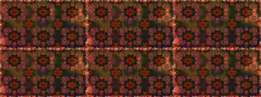 Kahverengi ve gri renkli çiçekler. Raster dikişsiz şirin çiçek deseni. Bahar mevsimi. Tatil havası. Nazik romantik baskı.