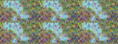 Küçük ölçekli çiçek basit şirin desende. Üretim, duvar kağıdı, baskı, hediye paketi ve scrapbooking Tekstil veya kitap için çiçek sorunsuz arka plan kapsar. Raster illüstrasyon.