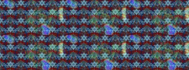 Mavi renkli çiçekler. Kumaş desenli papatya çiçekleri ayrıntıları.