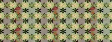 Çiçekli eskiz deseni. Tarafsız ve gri renklerde çiçekler. Suluboya çizimi. El çizimi.