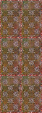 Renkli Bahar Temalı Kusursuz Arkaplan. Süslü kumaş deseni. Düz Çiçek Elementleri Tasarımı. Raster illüstrasyonunda kusursuz çiçek deseni.