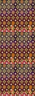 Çiçekli çizim şekli. Renkli Bahar Teması eskiz kalıbı. Düz Çiçek Elementleri Tasarımı. Kahverengi renkte çiçekler.