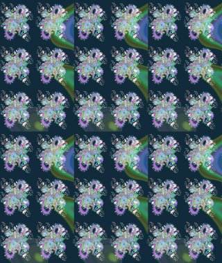 -Mavi çiçekler. Küçük çiçekte güzel bir desen var. Doğa. Çiçek arkaplan. Çiçek kompozisyonu. Raster deseni. Çiçek kolajı.