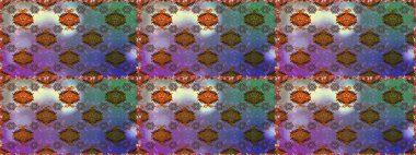 El çizimi çiçekli, soyut, pürüzsüz desen. Raster illüstrasyonu. Kahverengi ve nötr renkte çiçekler.