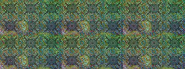 Güzel kumaş deseni. Raster suluboya deseni, narin çiçekler, yeşil ve mavi çiçekler, tebrik kartı şablonu..