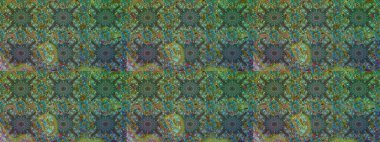 Güzel kumaş deseni. Raster suluboya deseni, narin çiçekler, yeşil ve mavi çiçekler, tebrik kartı şablonu..