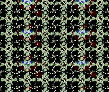 Siyah ve nötr renklerde çiçekler. Renkli Yaz Temalı Kusursuz Arkaplan. Çiçekli kusursuz retro desen. Düz Çiçek Elementleri Tasarımı.