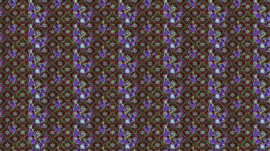 Kahverengi renkli çiçekler. Düz Çiçek Elementleri Tasarımı. Raster illüstrasyonu. Renkli Bahar Teması eskiz kalıbı. Çiçekli çiçek deseni, suluboya..