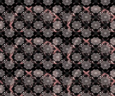 Modern stil dokusu. Çiçek desenli raster, siyah çizgi grafik deseni soyut raster arkaplan.