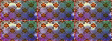 El çizimi çiçekli, soyut, pürüzsüz desen. Raster illüstrasyonu. Kahverengi ve nötr renkte çiçekler.