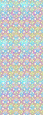 Motley illüstrasyonu. Robot resim. Küçük çiçekte güzel bir desen. Çiçekli bahar çiçekleri. Moda baskıları için zarif bir şablon. Küçük renkli çiçekler..