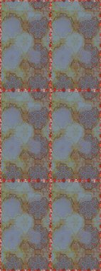 Moda baskıları için zarif bir şablon. Halk tarzı. Tarafsız ve kahverengi renklerde yapraklar ve parlak renkli çiçeklerle şaşırtıcı, pürüzsüz bir çiçek deseni. Modern çiçek arkaplanı.