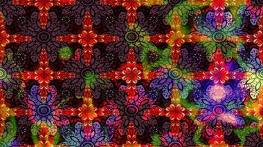 Tebrik kartı geçmişi, boyama kitabı, arkaplan ve tekstil için kullanılabilir. Etnik Mandala havlusu. Raster Henna tarzı. Taslak süsleme izi. Sınır Hindistan çiçek desenli paisley patentli.