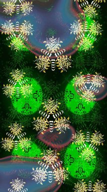 Bahar çiçekleriyle güzel bir çiçek deseni çizmişsin. Raster illüstrasyonu. Güzel kumaş deseni.