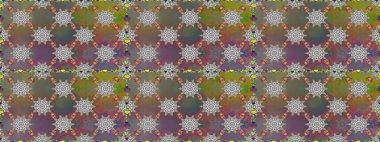 Kusursuz çiçek deseni duvar kâğıdı olarak kullanılabilir. Gri ve kahverengi renkli çiçekler. Raster illüstrasyonu.