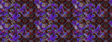 Küçük çiçekteki sevimli çiçek deseni. Raster illüstrasyonu. Güzel karalamalı çiçek desenli çizim. Güzel kumaş deseni.