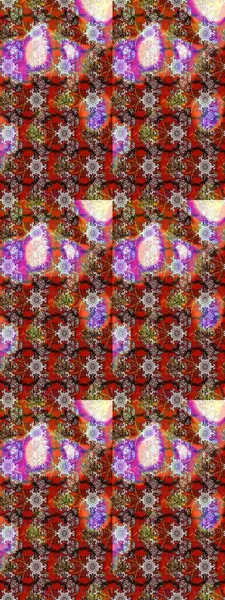 Hediye ambalaj kağıdı, tebrik kartları, posterler ve pankart tasarımı. Kahverengi ve kırmızı renkte çiçekler. Raster düz çiçek çizim deseni.