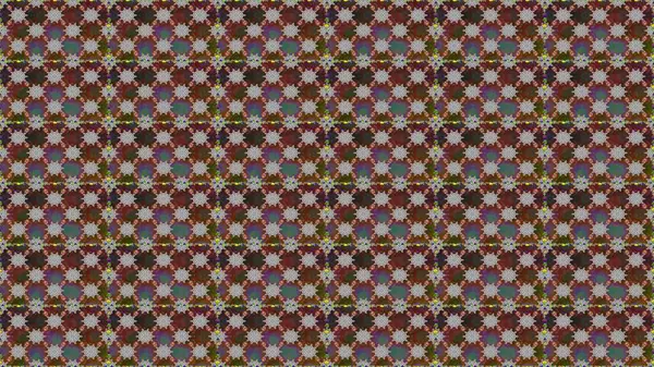 Raster Çiçek İllüstrasyonu güzel tekstil. Kahverengi ve gri renklerde etnik çiçeklerle kusursuz bir desen..