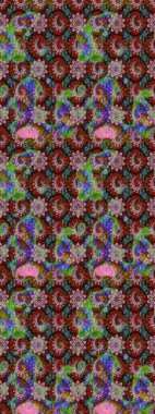 Raster deseni. Kahverengi ve yeşil renklerde yaz çiçekleri. Küçük çiçekteki sevimli çiçek deseni. Raster illüstrasyonu.