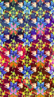 Süslü zentangle çizim dokusu, soyut çiçeklerle süslenmiş. Şekil verilmiş çiçeklerle eskiz deseni. Çiçek deseni duvar kağıdı, şablon dolguları ve web sayfası arkaplanı için kullanılabilir.