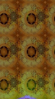 Küçük çiçekteki sevimli çiçek deseni. Kahverengi renkte çiçekler.