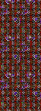 Güzel kumaş deseni. Güzel karalamalı çiçek desenli çizim. Raster illüstrasyonu. Küçük çiçekte sevimli çiçek deseni var..