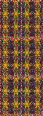 Küçük kahverengi çiçeklerdeki oldukça eski bir besin torbası deseni. Tekstil, kumaş, kapaklar, duvar kağıtları, baskı, paket, koleksiyon defteri, örgü, dekupaj için çiçek arkaplanı..