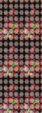 Tomurcukları papatya çiçekleri olan sevimli bir çiçek deseni. Raster illüstrasyonu. Eskiz geçmişi. Miles Fleur, süslü püslü bir süs. Kumaş, tekstil, duvar kağıdı baskısı için. Antika retro tarzı.