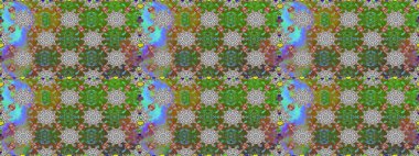 Güzel kumaş deseni. Renkli Bahar Temalı Kusursuz Arkaplan. Raster illüstrasyonu. Asya tekstil tarzında. Kusursuz çiçek deseni. Düz Çiçek Elementleri Tasarımı.