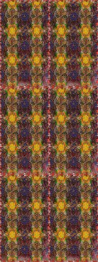 Küçük kahverengi çiçeklerdeki oldukça eski bir besin torbası deseni. Tekstil, kumaş, kapaklar, duvar kağıtları, baskı, paket, koleksiyon defteri, örgü, dekupaj için çiçek arkaplanı..