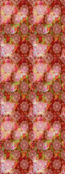 Kırmızı ve kahverengi renkte çiçekler. Çiçekli karalama şeklinde Raster çiçek deseni. Nazikçe, güzel çiçek arkaplanı..