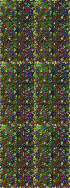 Düz çiçek öğeleri tasarım. Raster çizimde sorunsuz çiçek desenli. Bahar Tema Dikişsiz desen arka plan rengi. Fantezi kumaş deseni.