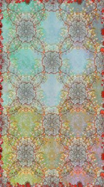 Tarafsız ve gri renklerde çiçeklerle kusursuz çiçek deseni. Suluboya tarzında tarafsız ve gri renkte çiçekler.