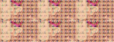 Çiçek deseni. Bej renkli çiçek eskizi. Şatafatlı bahar bahçesi dokusu. Raster illüstrasyonu. Bej renkte çiçekler.