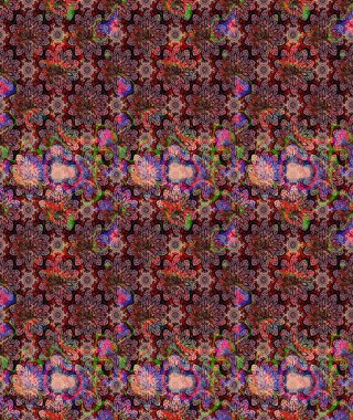 Taslak dekoratif arka plan, çiçek mandala. Pembe renklerde. Raster illüstrasyonu. Çiçek..